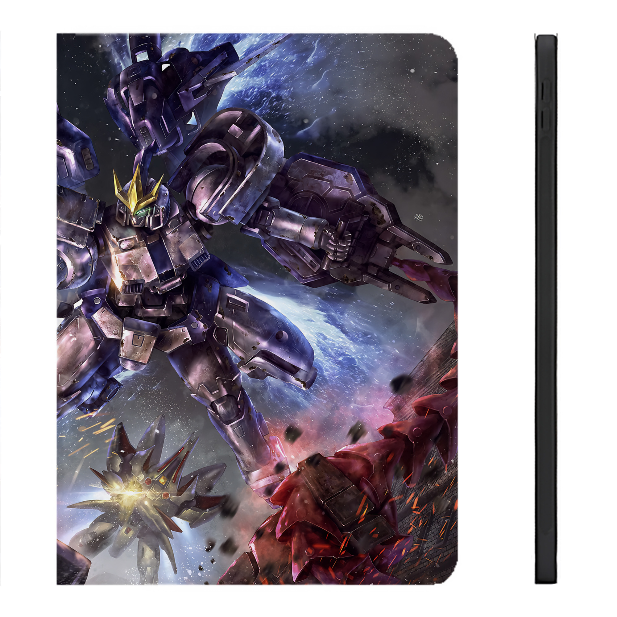 （画像用） 機動戦士ガンダム Mobile Suit Gundam IPadケース ペンホルダー付き ブックスタイルデザイン
